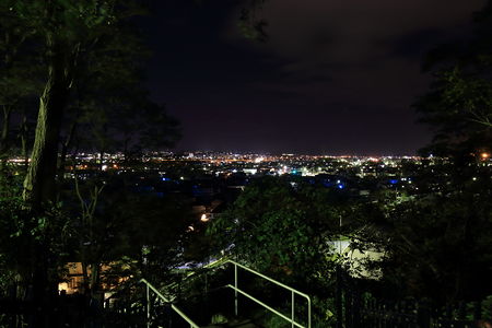 八戸駅方面の夜景