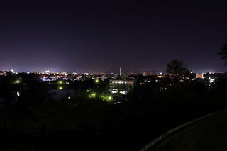 高松配水場前の夜景スポット写真（1）class=