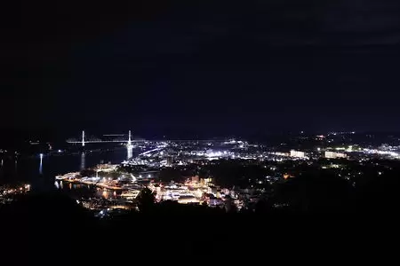 安波山　ひのでのてらすの夜景