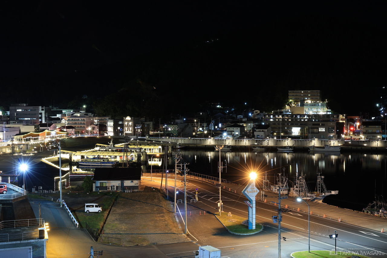 気仙沼プラザホテル前の夜景スポット写真（1）