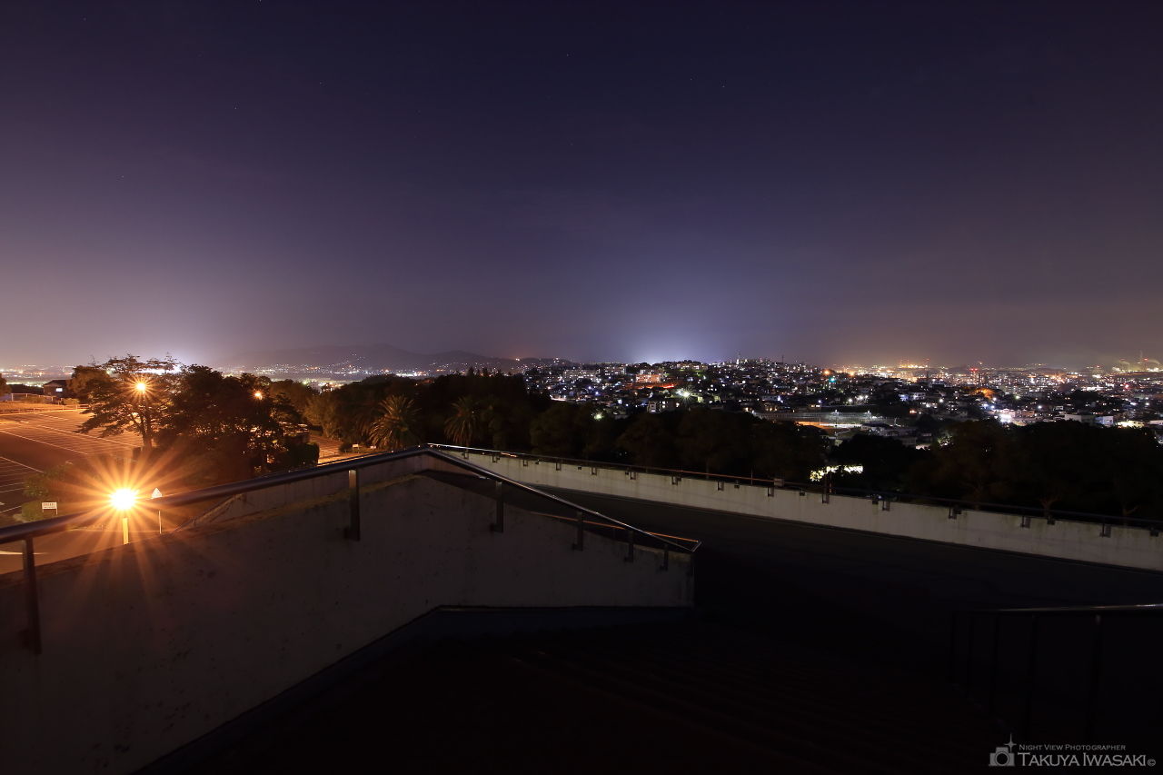 北九州市立美術館 展望デッキの夜景スポット写真（1）