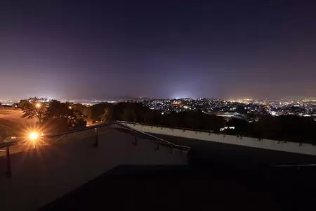 北九州市立美術館 展望デッキの夜景