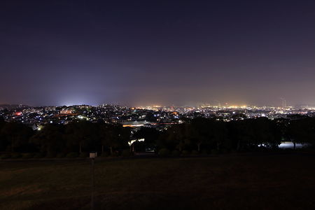北九州市立美術館 展望デッキの夜景スポット写真（2）class=