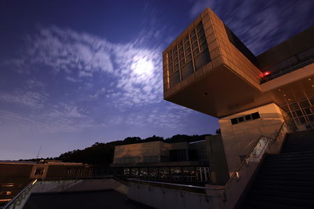 北九州市立美術館 展望デッキの夜景スポット写真（3）class=