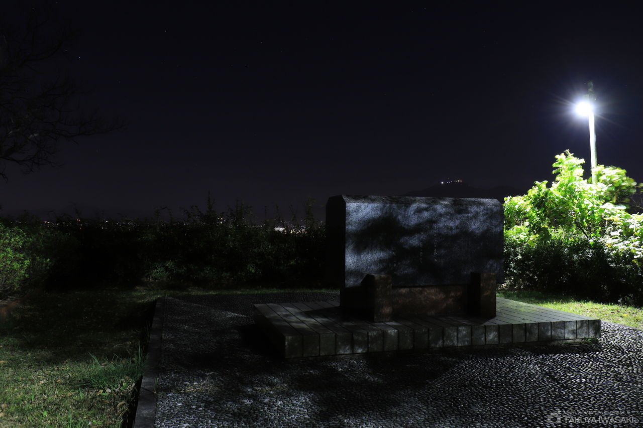火野葦平文学碑の夜景スポット写真（3）