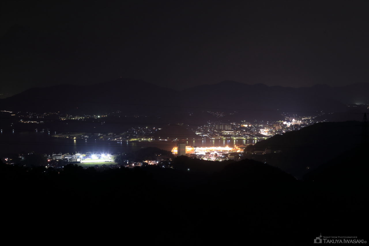 鳴鼓岳自然公園 駐車場の夜景スポット写真（1）