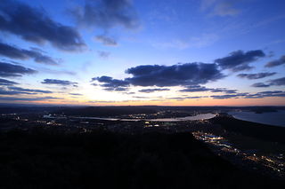 鏡山 西展望台の夜景スポット写真（1）class=