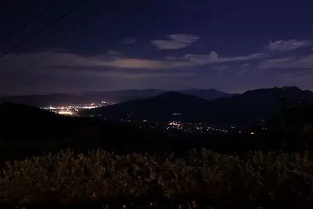 国見道路 展望所の夜景