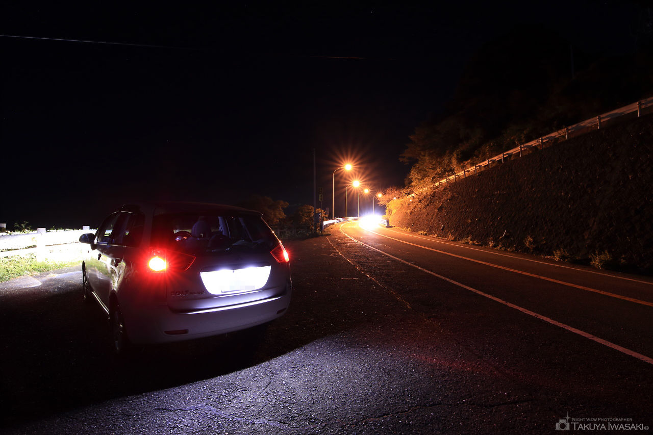 国見道路 展望所の夜景スポット写真（3）