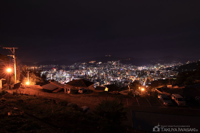 ヘイフリ坂山頂付近の夜景スポット写真（1）