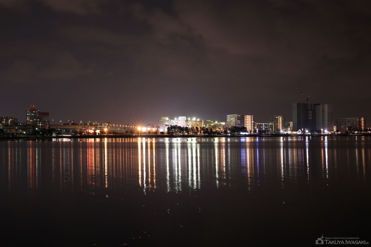 香椎海岸遊歩道の夜景スポット写真（2）