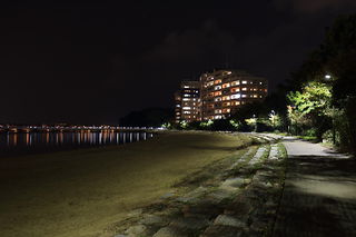 香椎海岸遊歩道の夜景スポット写真（3）class=