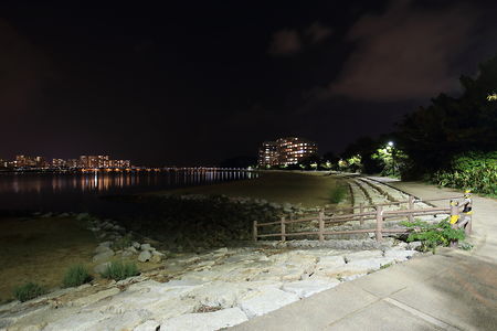 香椎海岸遊歩道の夜景スポット写真（4）class=
