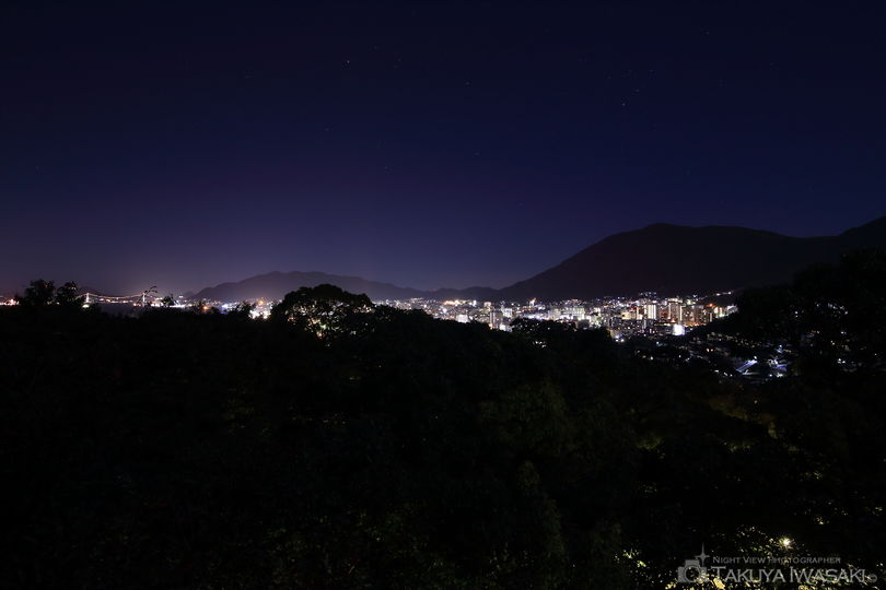 手向山公園の夜景スポット写真（2）
