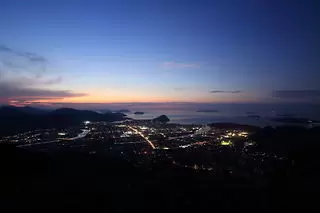 田床山の夜景