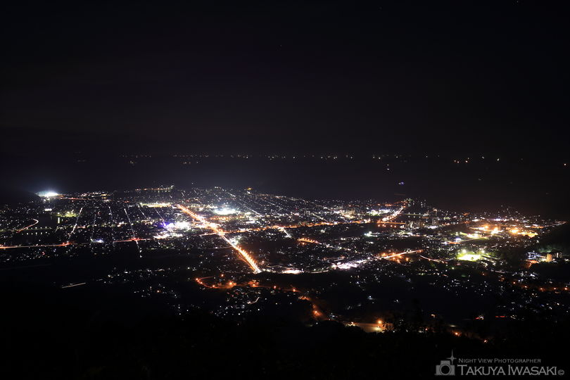 田床山の夜景スポット写真（2）