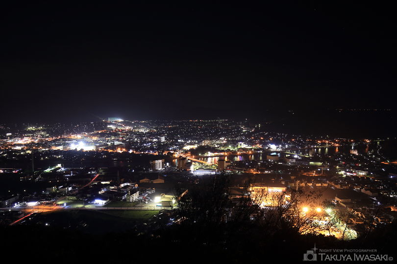 奥萩展望台　萩本陣旅館の夜景スポット写真（1）