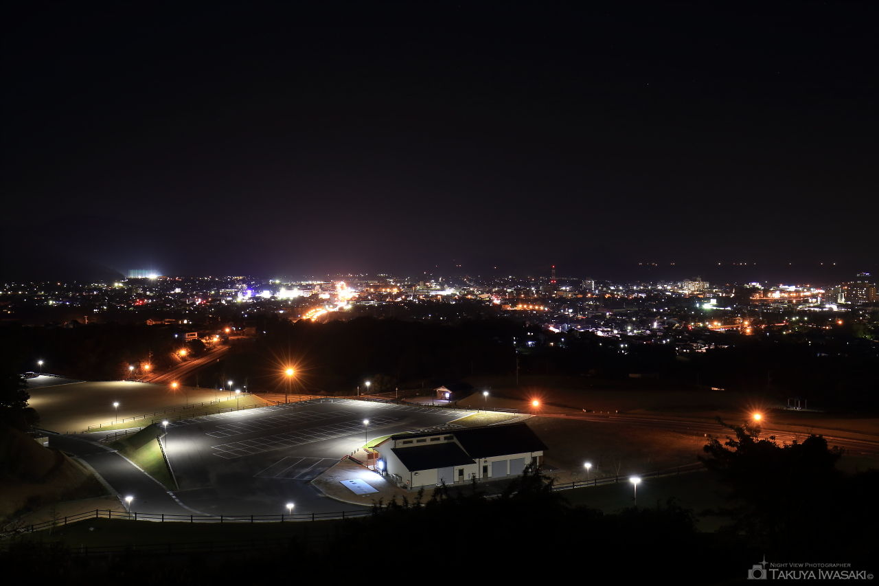 陶芸の村公園　展望広場の夜景スポット写真（1）