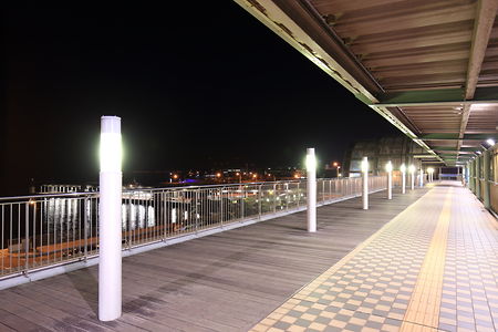 呉中央桟橋ターミナルの夜景スポット写真（3）class=