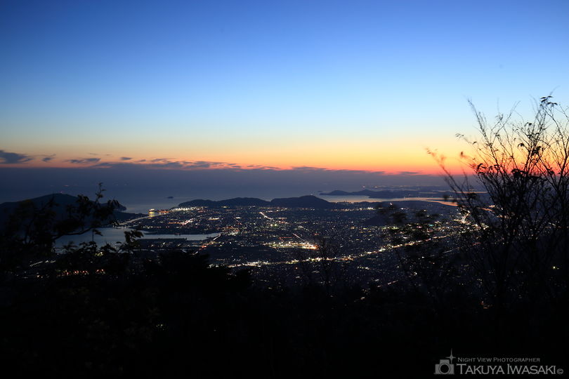 太平山山頂公園の夜景スポット写真（1）