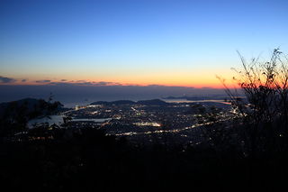 太平山山頂公園の夜景