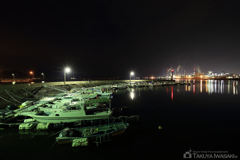 小方港の夜景スポット写真（3）