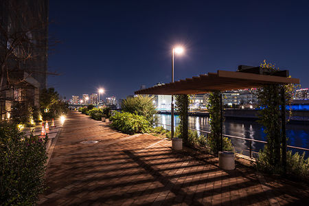 朝潮運河親水公園の夜景スポット写真（5）class=