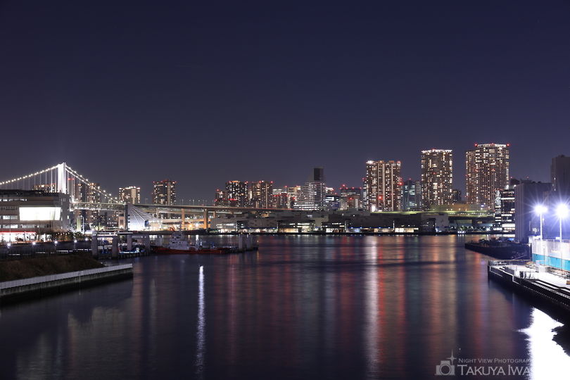 朝潮小橋の夜景スポット写真（2）