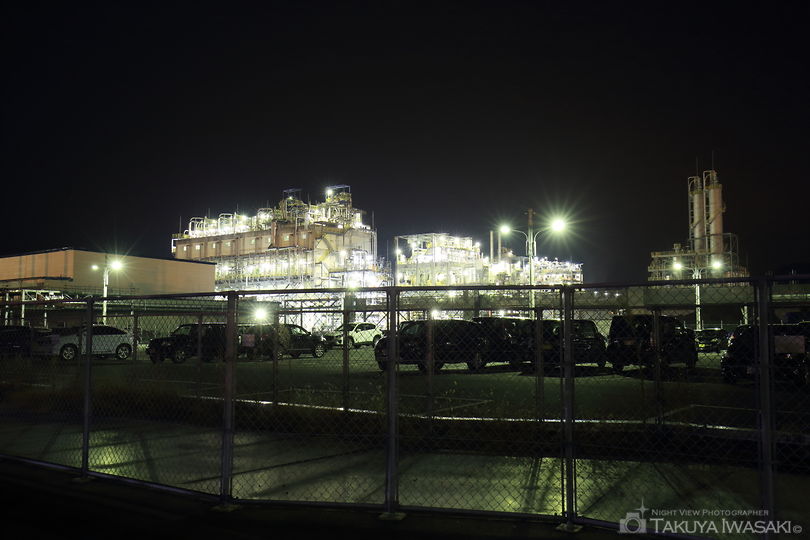 ダイセル化学工業・大竹工場付近の夜景スポット写真（2）