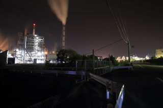 日本製紙・大竹工場付近の夜景スポット写真（2）class=