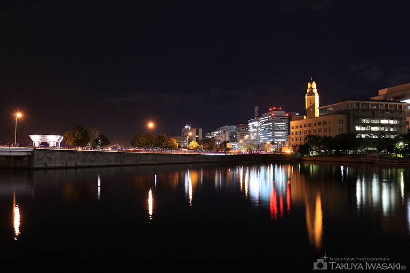 運河前遊歩道の夜景スポット写真（4）
