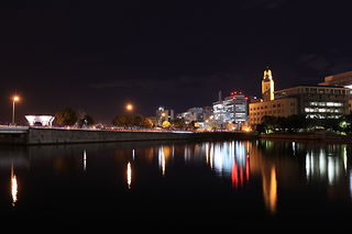 運河前遊歩道の夜景スポット写真（4）class=