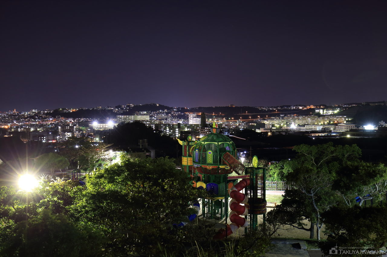 本部公園の夜景スポット写真（1）