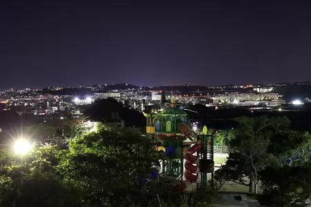 本部公園の夜景