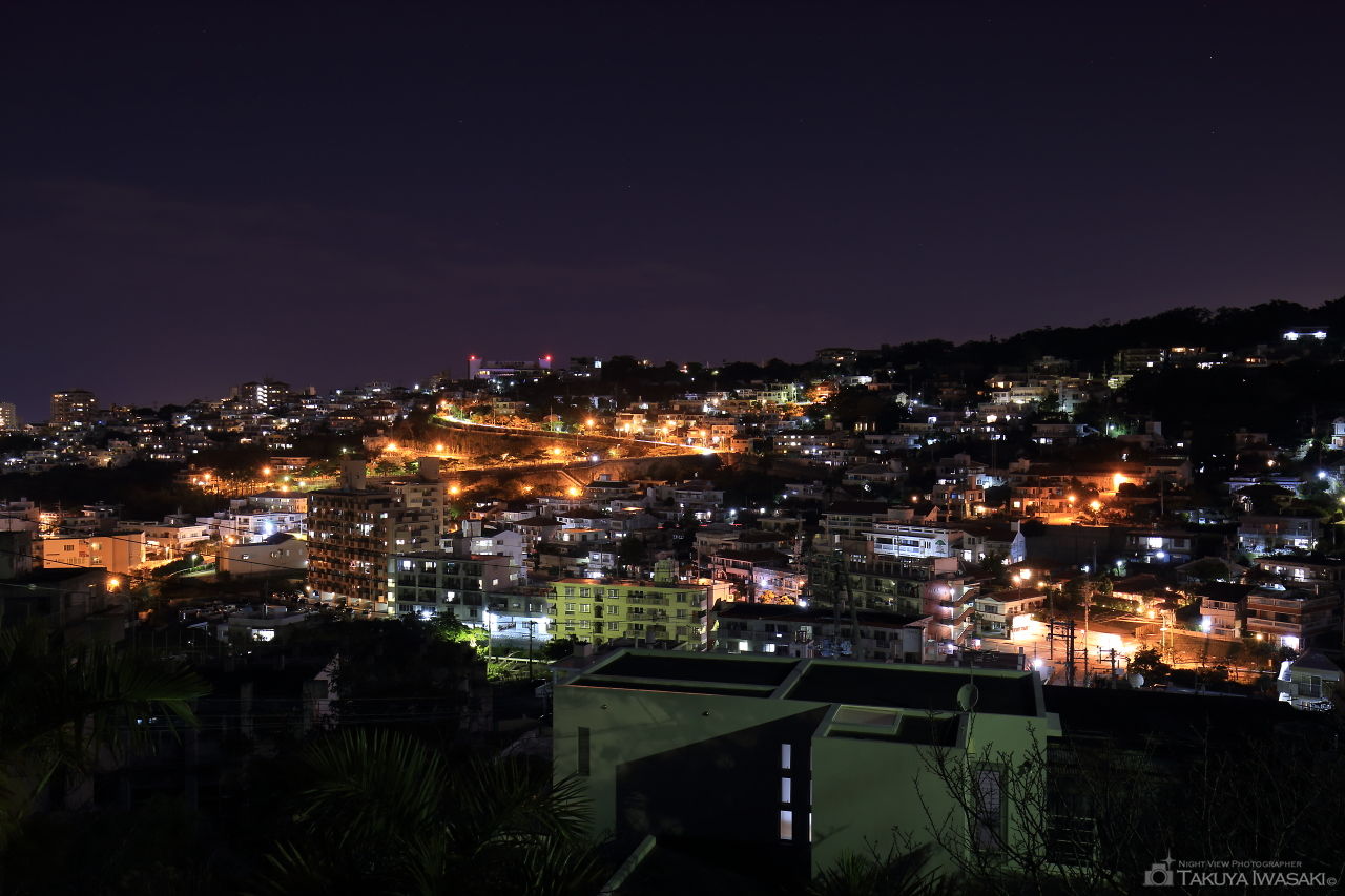 寒川緑地・首里山川町を望む