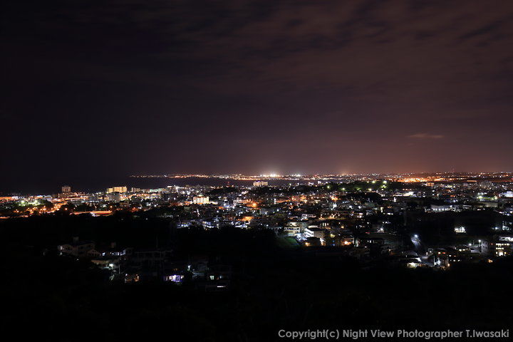 浦添城跡の夜景スポット写真（1）