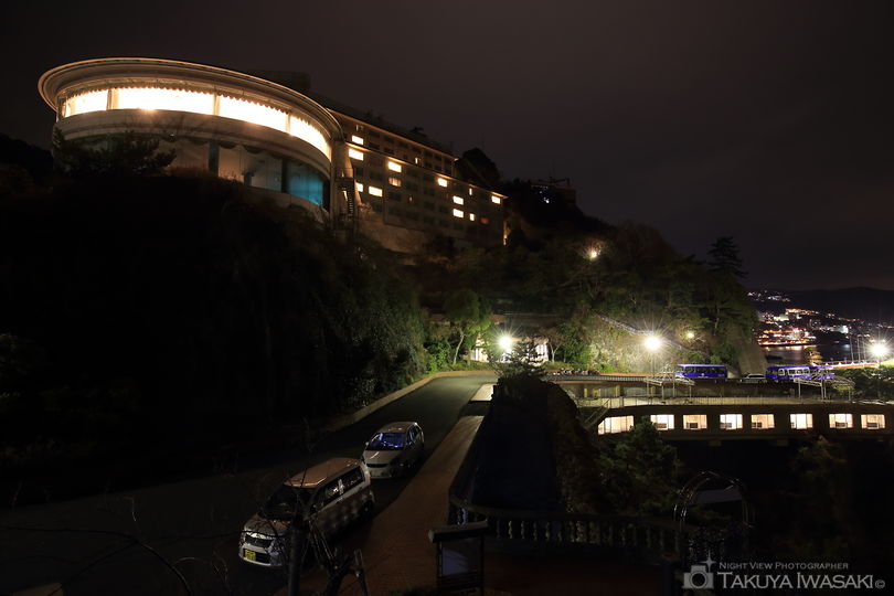 錦崎庭園の夜景スポット写真（2）