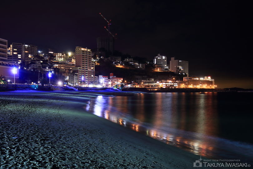 熱海サンビーチの夜景スポット写真（1）