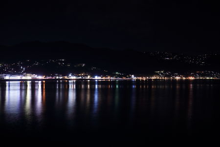 長浜海水浴場方面の夜景