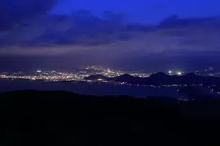 だるま山高原レストハウスの夜景
