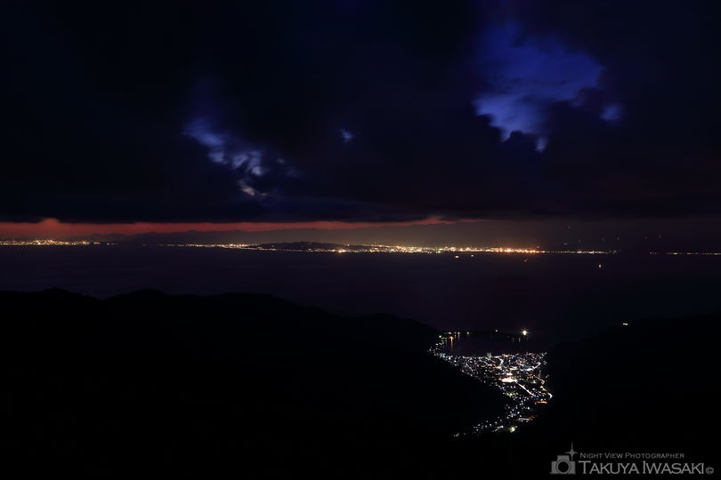 達磨山の夜景スポット写真（1）