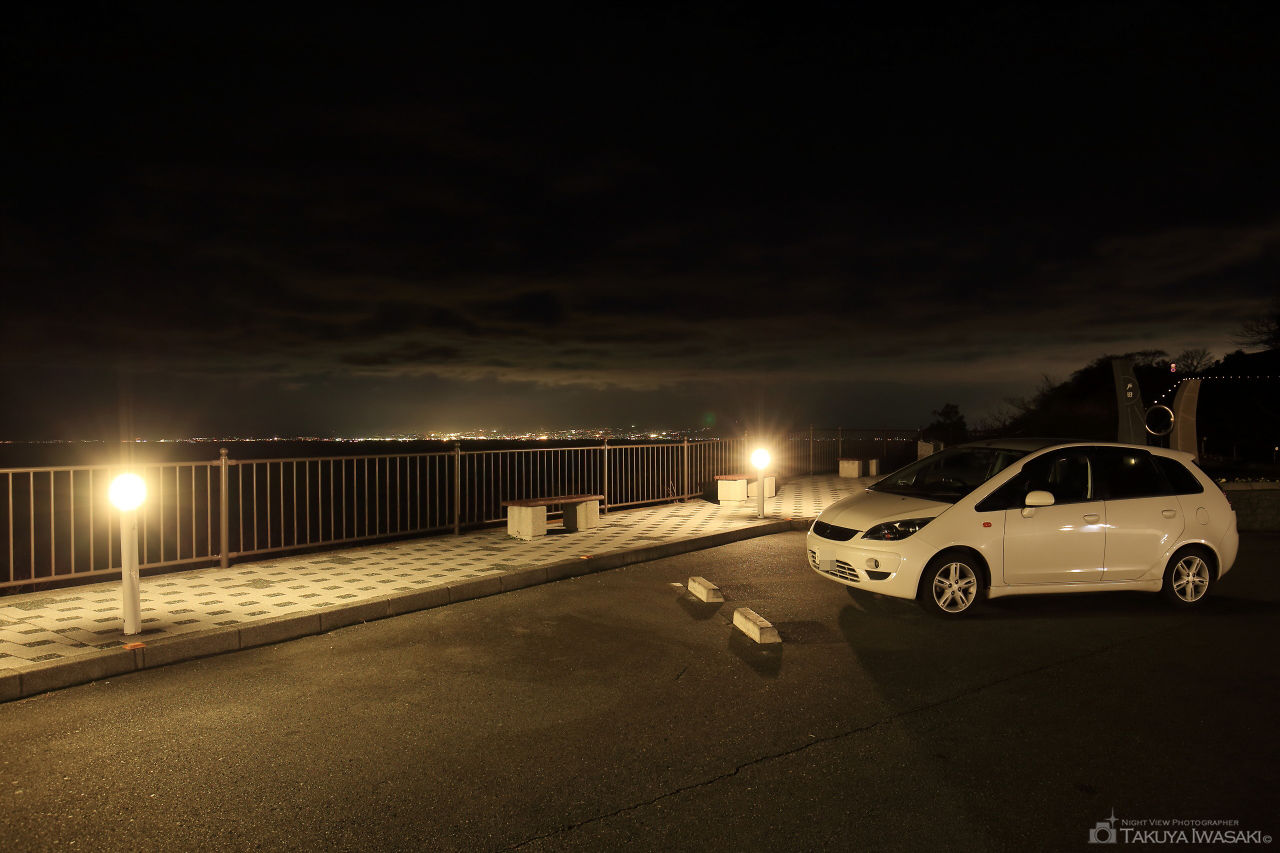 出会い岬の夜景スポット写真（3）