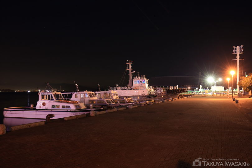 清水マリンターミナル付近の夜景スポット写真（4）