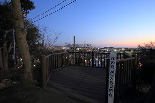 伊勢山公園　江の島が見える見晴台の夜景スポット写真（4）class=