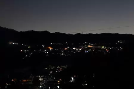 津久井湖城山公園　展望デッキの夜景
