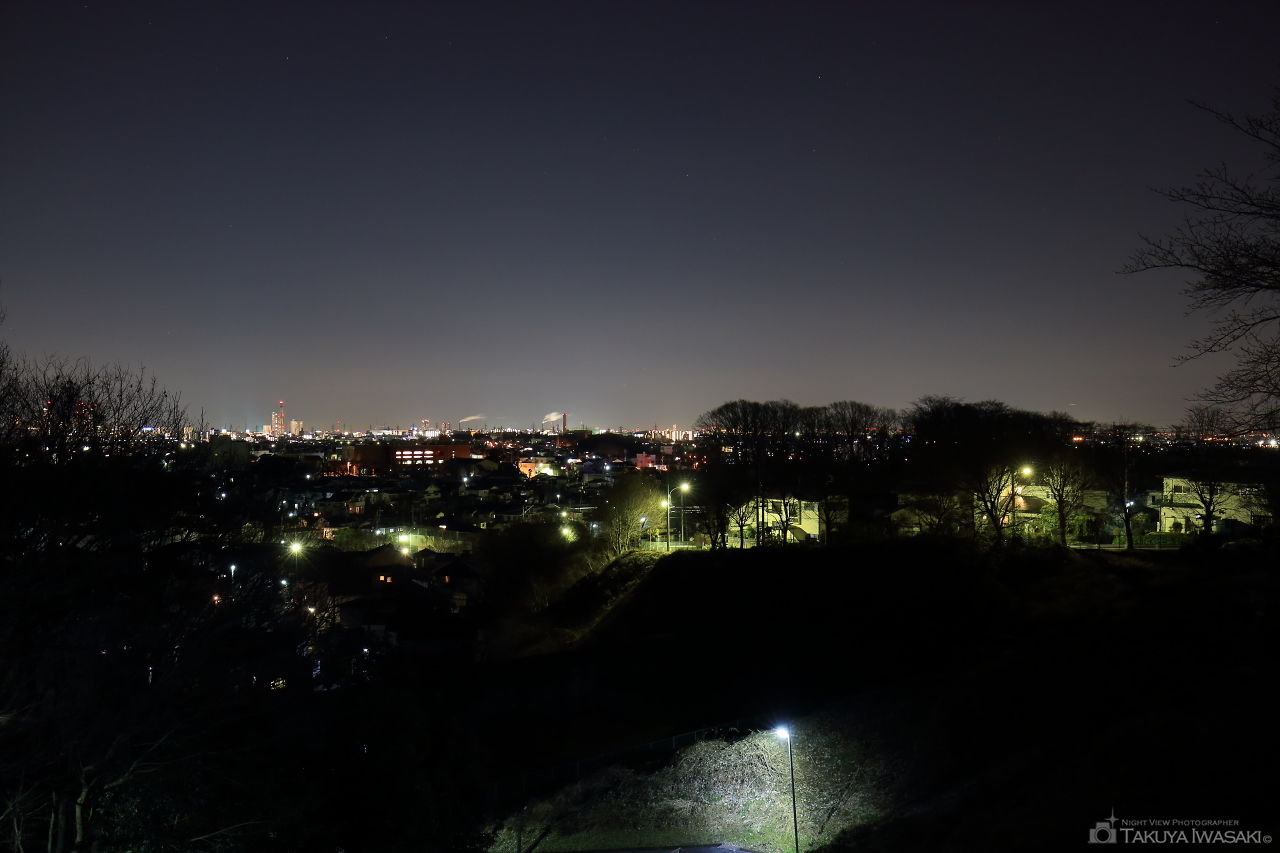 城山若葉台の夜景スポット写真（1）
