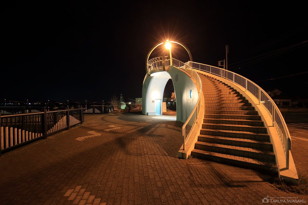 旧波崎町営渡船場跡の夜景スポット写真（4）