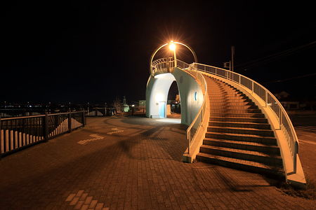 旧波崎町営渡船場跡の夜景スポット写真（4）class=