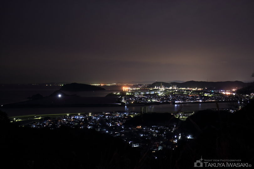 有田みかん海道の夜景スポット写真（1）