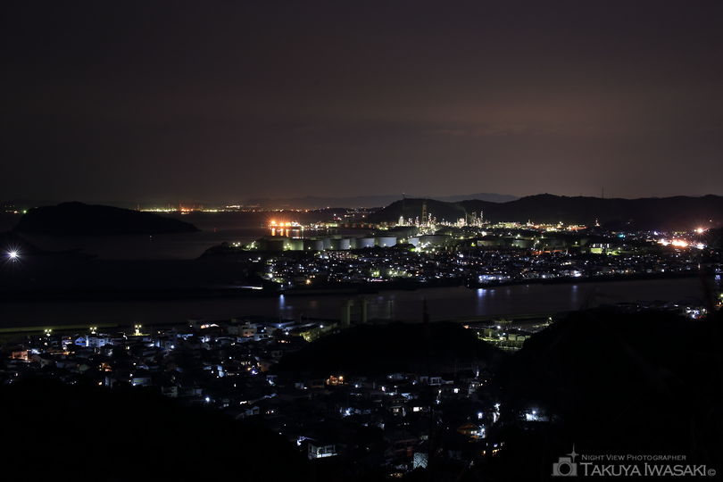 有田みかん海道の夜景スポット写真（2）